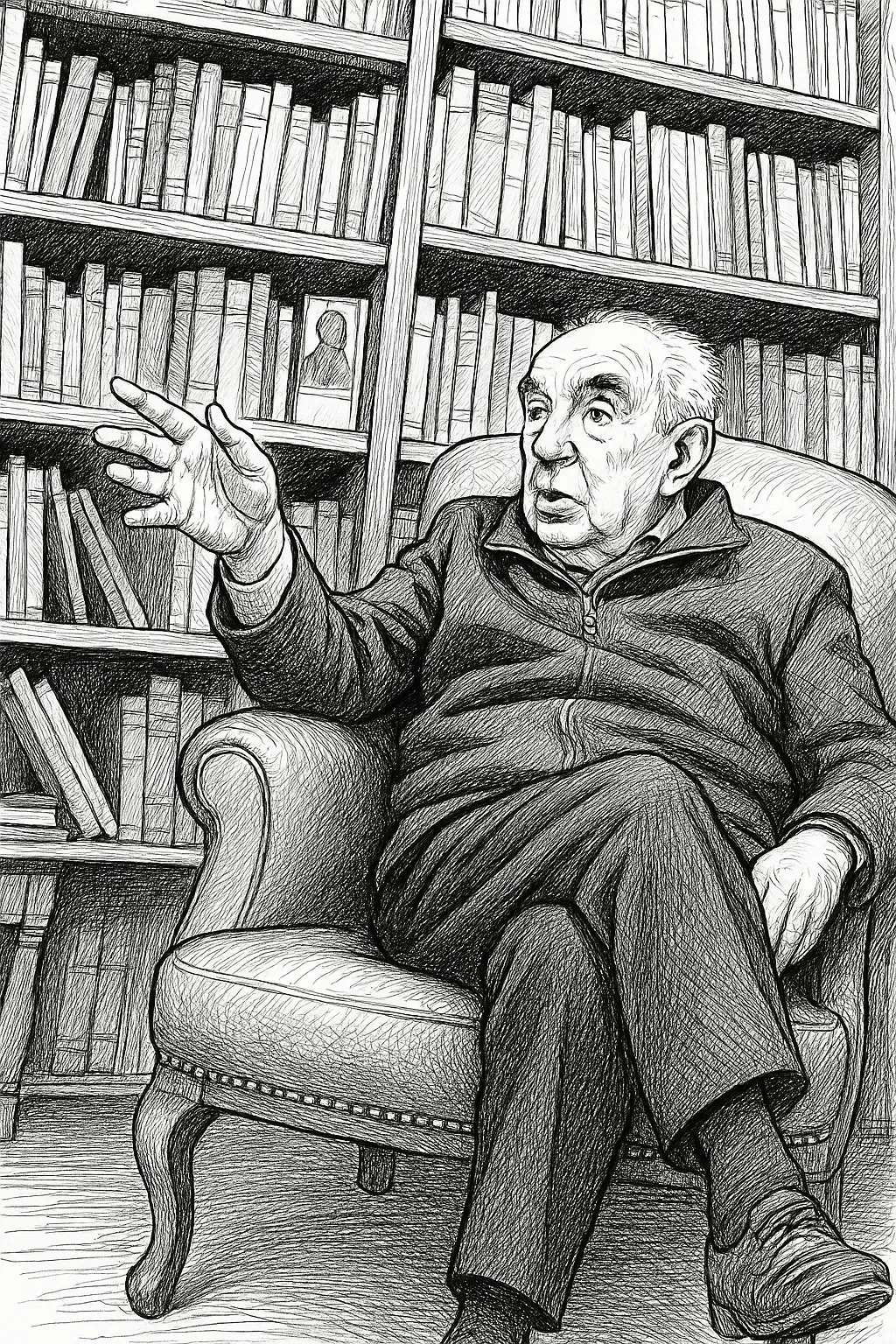 Retrato artístico de Guillermo Vázquez Franco